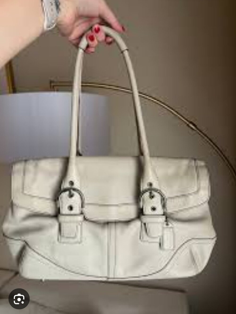 Coach White Leather Satchel Bag ⭐✨⭐